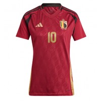 Camiseta Bélgica Romelu Lukaku #10 Primera Equipación Replica Eurocopa 2024 para mujer mangas cortas